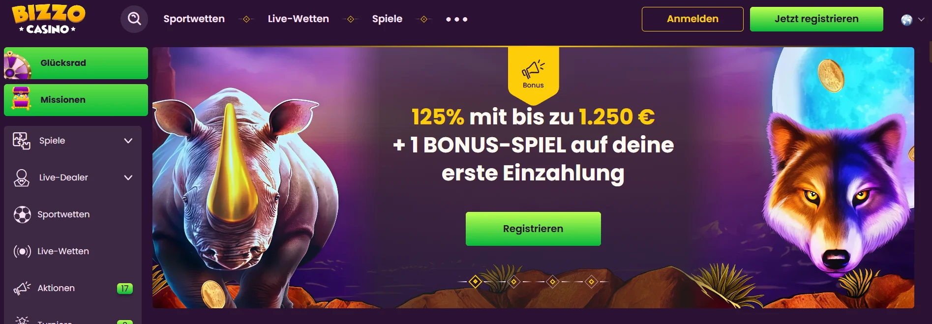 Online Casino Österreich Bizzo Casino